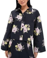 byTiMo - Poplin Cropped Shirt - Lyst