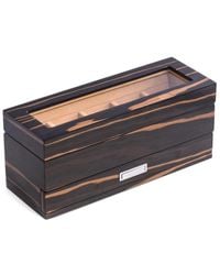 Bey-berk - 5-Watch Box With Glass Top & 5-Compartment Accessory Drawer - Lyst