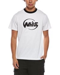 Off-White c/o Virgil Abloh - Slim Fit Globe Logo T-Shirt - Lyst