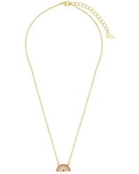 Sterling Forever - 14k Plated Cz Pendant Necklace - Lyst