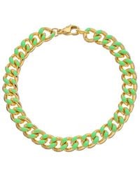 Juvell - 18k Plated Enamel Link Bracelet - Lyst