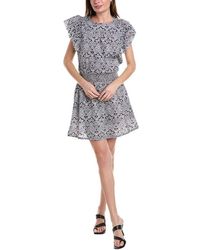 Lilla P - Smocked Waist Mini Dress - Lyst