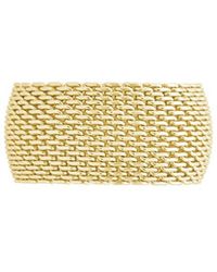 Sterling Forever - 14K Cz Wide Mesh Ring - Lyst