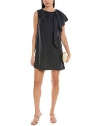 Alpha Studio - Linen-Blend Shift Dress - Lyst