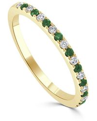 Sabrina Designs - 14k 0.26 Ct. Tw. Diamond & Sapphire Half-eternity Ring - Lyst