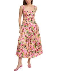 Adrianna Papell - Eve Printed Fit & Flare Dress - Lyst