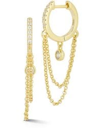 Glaze Jewelry - 14K Over Cz Earrings - Lyst
