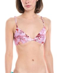 PATBO - Floral Haze String Bikini Top - Lyst