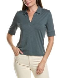 Lilla P - Elbow Sleeve Collared T-Shirt - Lyst
