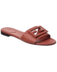 Fendi - Ff Baguette Leather Sandal - Lyst
