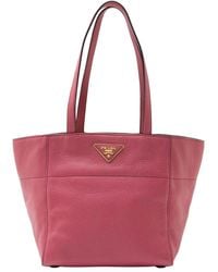 Prada - Vitello Daino Tote (Authentic Pre-Loved) - Lyst