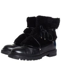 Jimmy Choo - Sheep Leather Lace-Up Boot (Authentic Pre-Loved) - Lyst