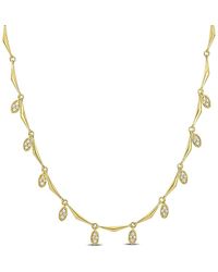 Rina Limor - 14k 0.30 Ct. Tw. Diamond Station Necklace - Lyst