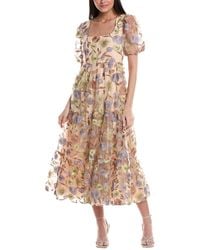 Saltwater Luxe - Embroidered Tulle Maxi Dress - Lyst
