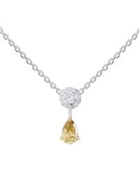 Lab Grown Diamonds - 18K Vermeil 1.27 Ct. Tw. Lab-Grown Diamond & Gemstone Necklace - Lyst