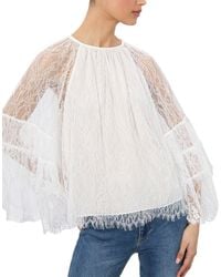 Alice + Olivia - Delia Ruffle Angel Sleeve Tunic Top - Lyst