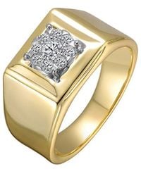 Genevive Jewelry - Rachel Glauber 14K Plated Cz Statement Ring - Lyst