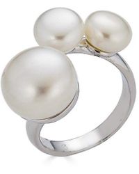 Belpearl - Silver 13-8.5mm Pearl Ring - Lyst