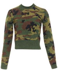 Miu Miu - 2019 Wool Camouflage Sweater, Size It (Authentic Pre-Loved) - Lyst
