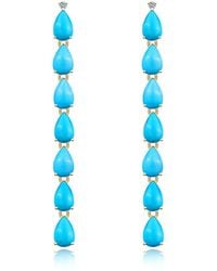 Nina Zhou Jewelry - 14K 5.54 Ct. Tw. Diamond & Drop Earrings - Lyst