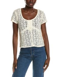 Free People - Claro Short Sleeve Top - Lyst