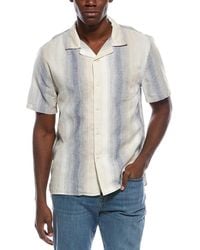 Vince - Linen-Blend Cabana Shirt - Lyst