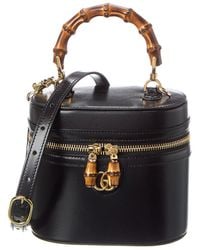 Gucci - Bamboo Mini Leather Shoulder Bag - Lyst
