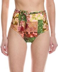 Monte and Lou - Hoop Belt Retro High-Waist Bikini Bottom - Lyst