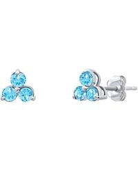 MaxColor - 14K 0.40 Ct. Tw. Swiss Topaz Studs - Lyst