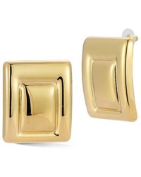 Glaze Jewelry - Plated Stainless Steel Sculpted Square Drop Earrings - Lyst