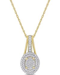 Rina Limor - 10k 0.25 Ct. Tw. Diamond Pendant Necklace - Lyst