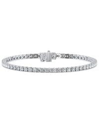 Lab Grown Diamonds - 14K 5.00 Ct. Tw. Lab-Grown Diamond Tennis Bracelet - Lyst