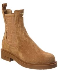 Fendi - Filo Suede Biker Boot - Lyst