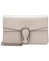 Gucci - Grey Crinkled Patent Leather Dionysus Mini Shoulder Bag (authentic Pre- Loved) - Lyst