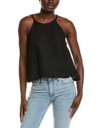 Emerson Fry - High Neck Linen-Blend Tank Top - Lyst
