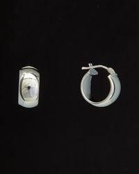 Italian Gold - 14K Polished Hoops - Lyst