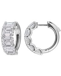 Lab Grown Diamonds - Created Forever 14K 7.50 Ct. Tw. Lab-Grown Diamond Hoop Earrings - Lyst