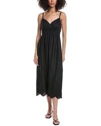 tyler boe - Maria Linen Midi Dress - Lyst