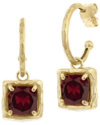 Reiss - 14k 5.80 Ct. Tw. Garnet Charm Earrings - Lyst