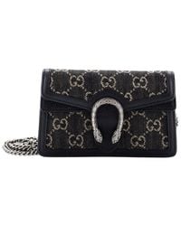 Gucci - Gg Denim Dionysus Bag Gg Denim Super Mini (Authentic Pre-Loved) - Lyst