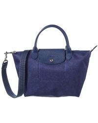 Longchamp Le Pliage Neo Small Canvas Short Handle Tote - Blue