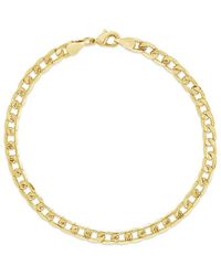 Sterling Forever - 14k Plated Exie Chain Ankle Bracelet - Lyst