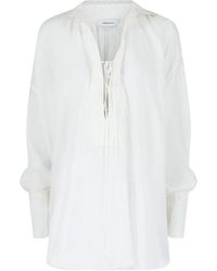 Ferragamo - Silk-Blend Tunic Top - Lyst