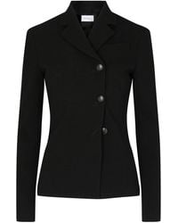 Ferragamo - Single Breasted Wool-Blend Blazer - Lyst