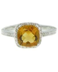Diana M. Jewels - Fine Jewelry 14k 1.61 Ct. Tw. Diamond & Smokey Topaz Half-eternity Ring - Lyst