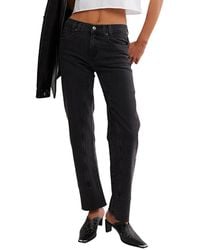 Free People - Risk Taker Mid-Rise Straight Leg Jean - Lyst