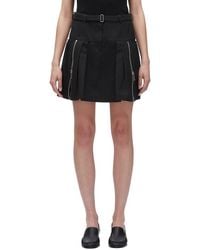 3.1 Phillip Lim - Utility Double Zip Belted Mini Skirt - Lyst