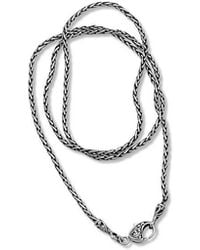 Samuel B. - Silver Wheat Chain Necklace - Lyst