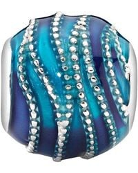PANDORA - Moments Wave Charm - Lyst