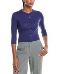 N.Peal Cashmere - Darcie 100% Cashmere Cropped Cardigan - Lyst